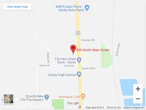 Darby branch map