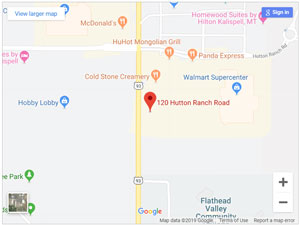 Kalispell branch map