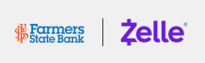 Bank and Zelle Logos